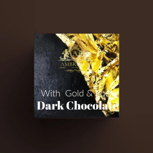 Dark Chocolate 70.4% with 23 Carat Gold &amp; Rose..jpg