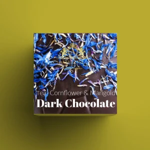 Dark chocolate 70.4% Tea  With Cornflower & Marigold 
