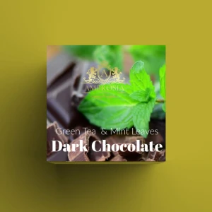 Dark Chocolate 70.4% with Green Tea Essence & Mint Leaves