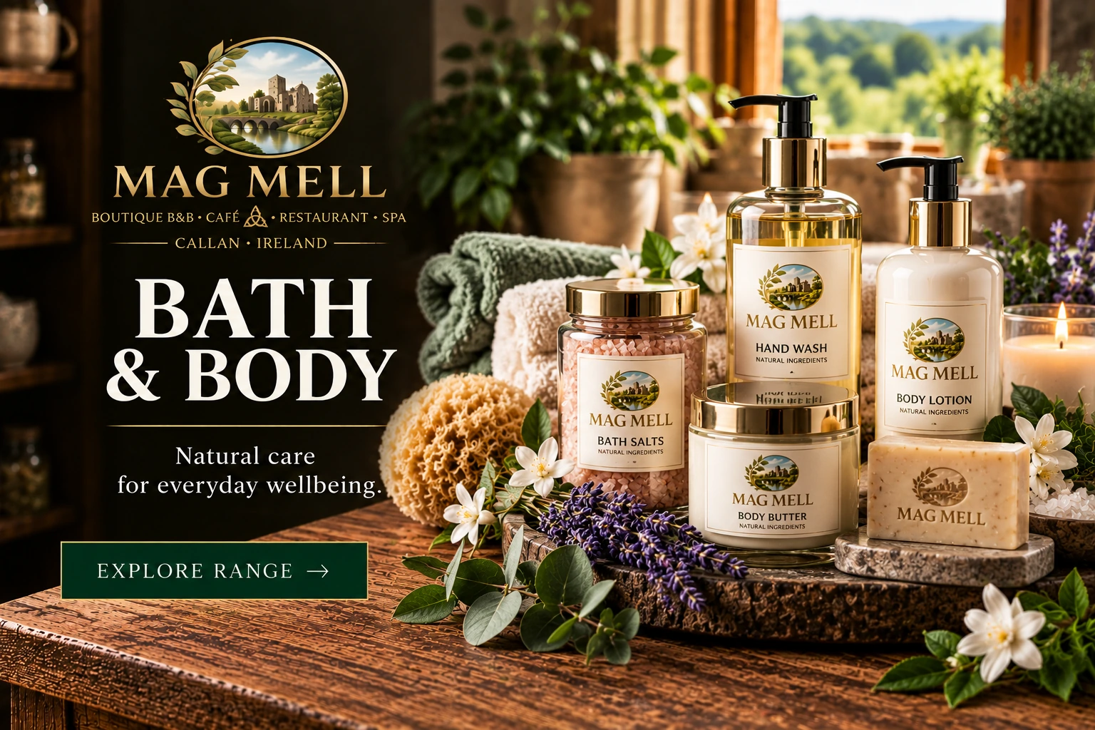 Mag Mell Bath and Body soap hand care and bath products Ireland