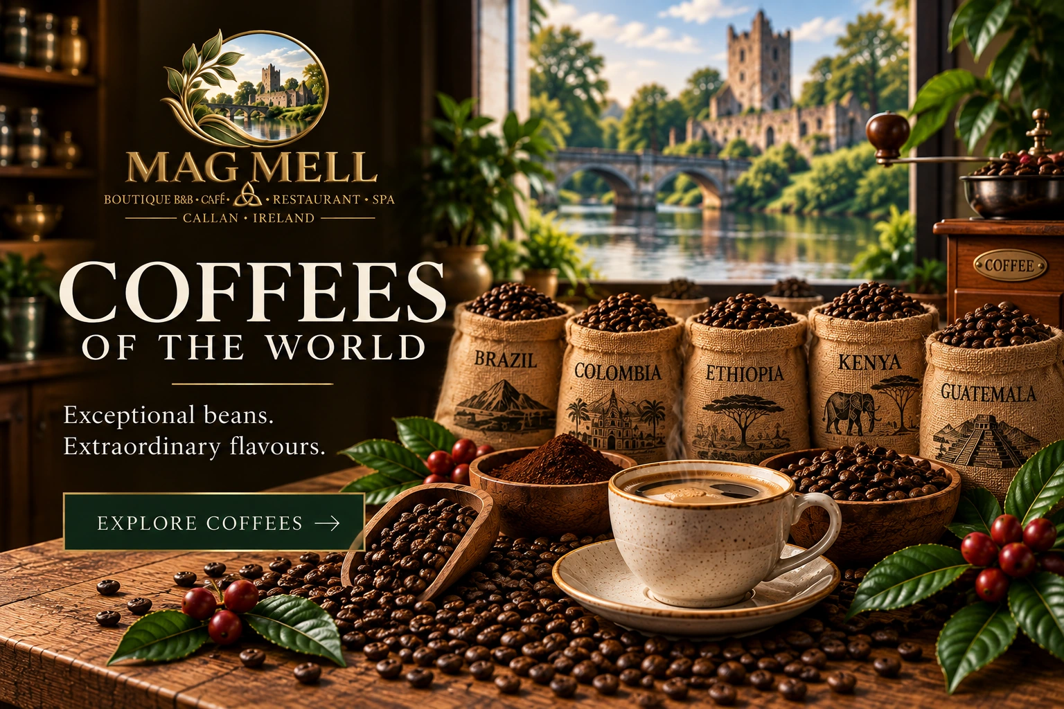 Mag Mell Coffees of the World premium coffee collection Ireland