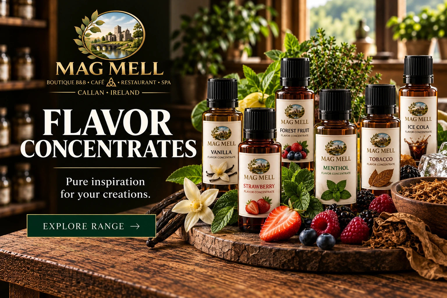 Mag Mell Flavour Concentrates collection Ireland