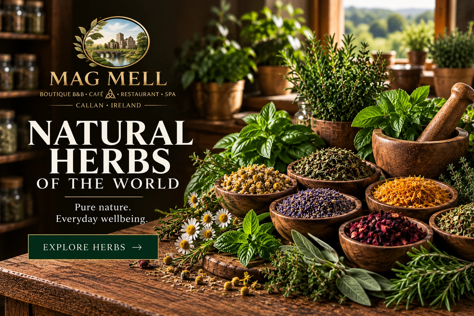Mag Mell Natural Herbs of the World collection Ireland
